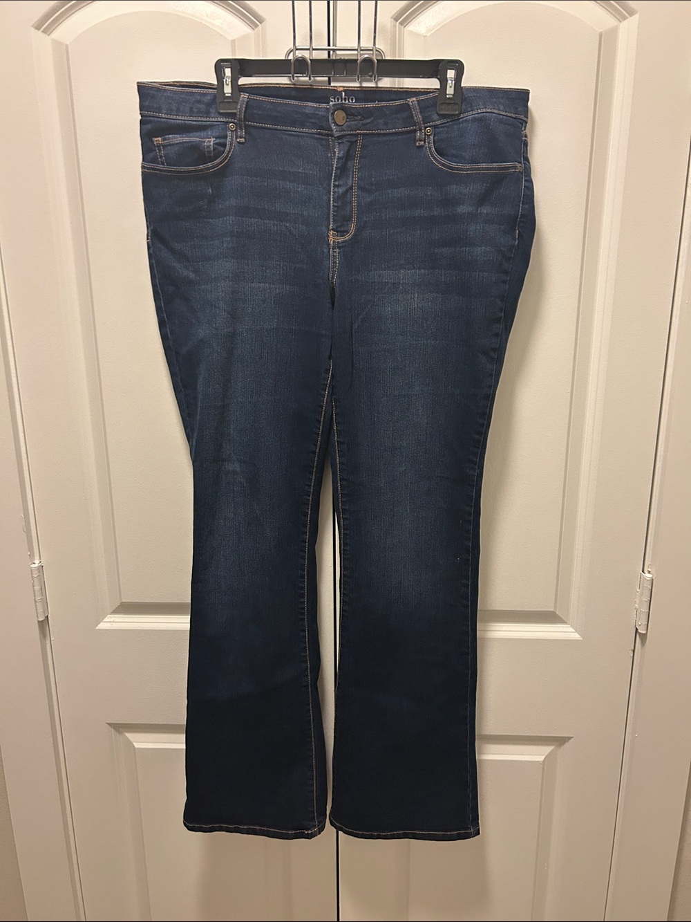 Soho Dark Blue Flare Jeans